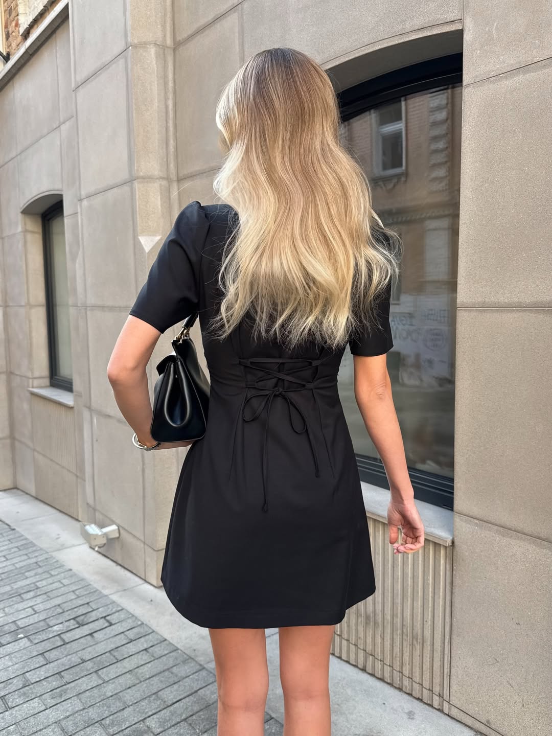 The Noir Lace Mini Dress