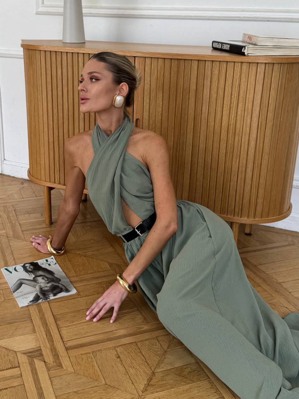 The Siren Jumpsuit- Olive Green