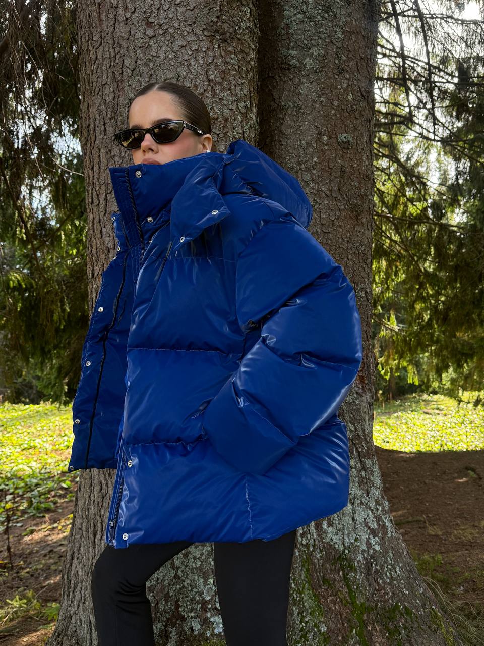 Crush Puffer Jacket – Electric Blue