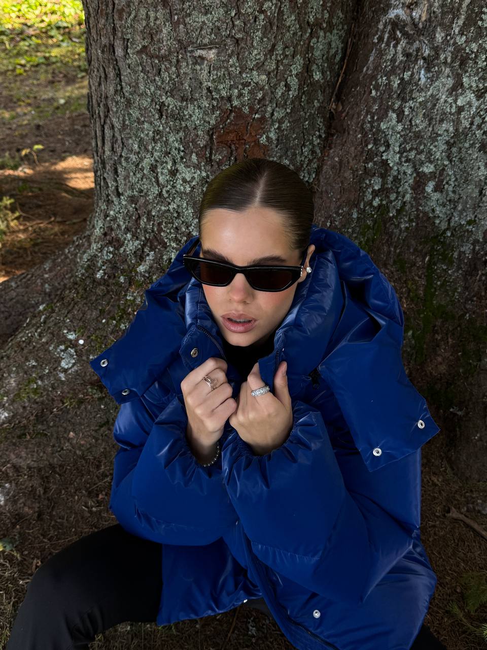 Crush Puffer Jacket – Electric Blue