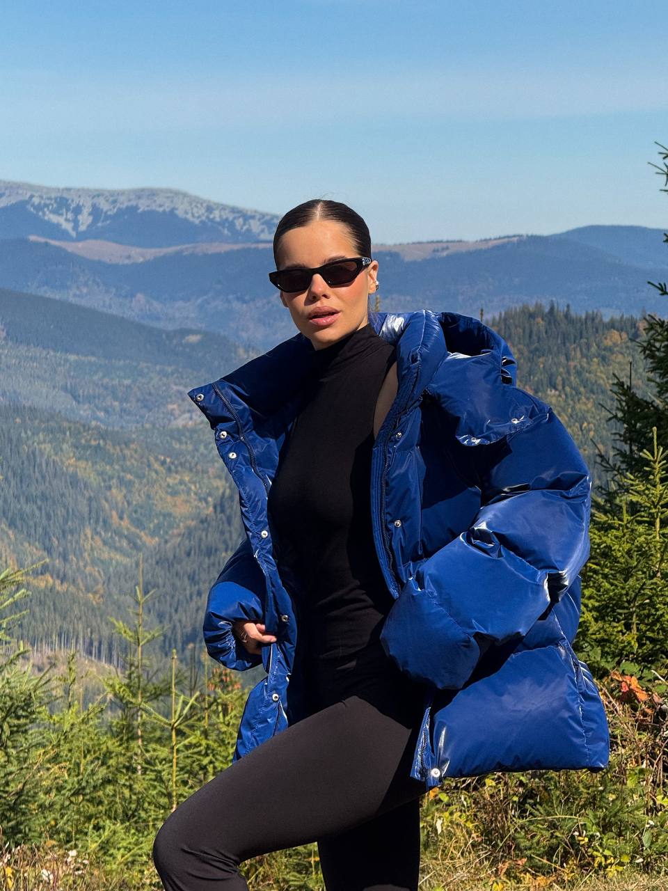 Crush Puffer Jacket – Electric Blue