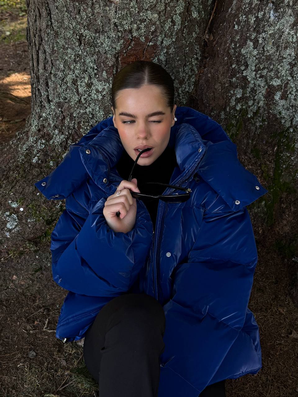 Crush Puffer Jacket – Electric Blue