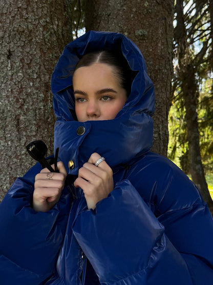 Crush Puffer Jacket – Electric Blue