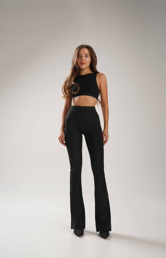 Fleece-Lined Flare Leggings